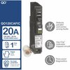 Square D Miniature Circuit Breaker, QO Series 20A, 1 Pole, 120/240V AC QO120CAFIC